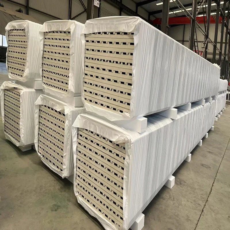 Protected and labeled aluminum pergola components prepared for export shipment