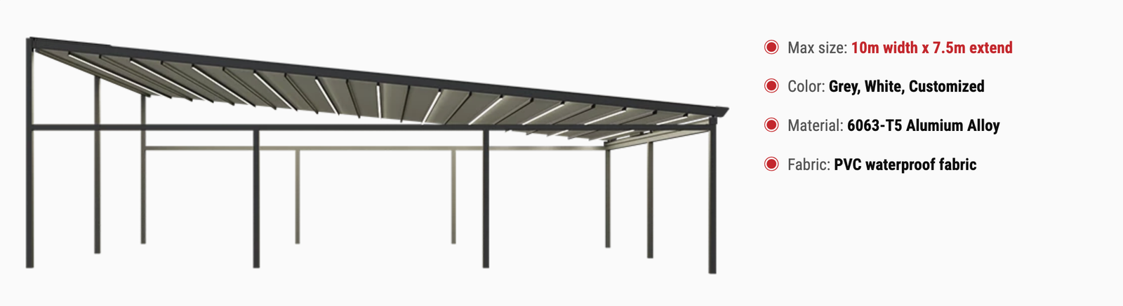 Retractable Roof T1200 product overview and specifications