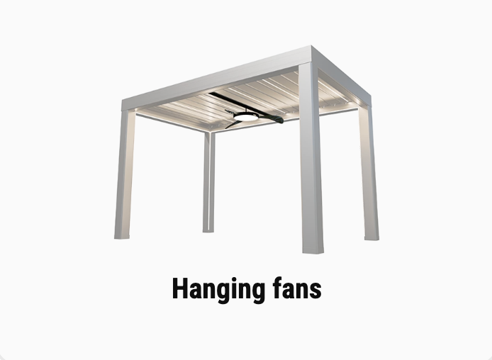 Hanging ceiling fan