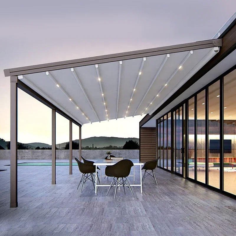 Retractable roof installation detail