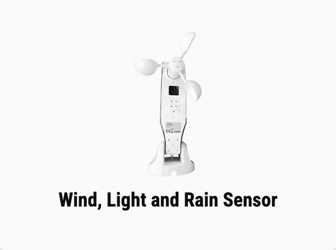Wind, light and rain sensor