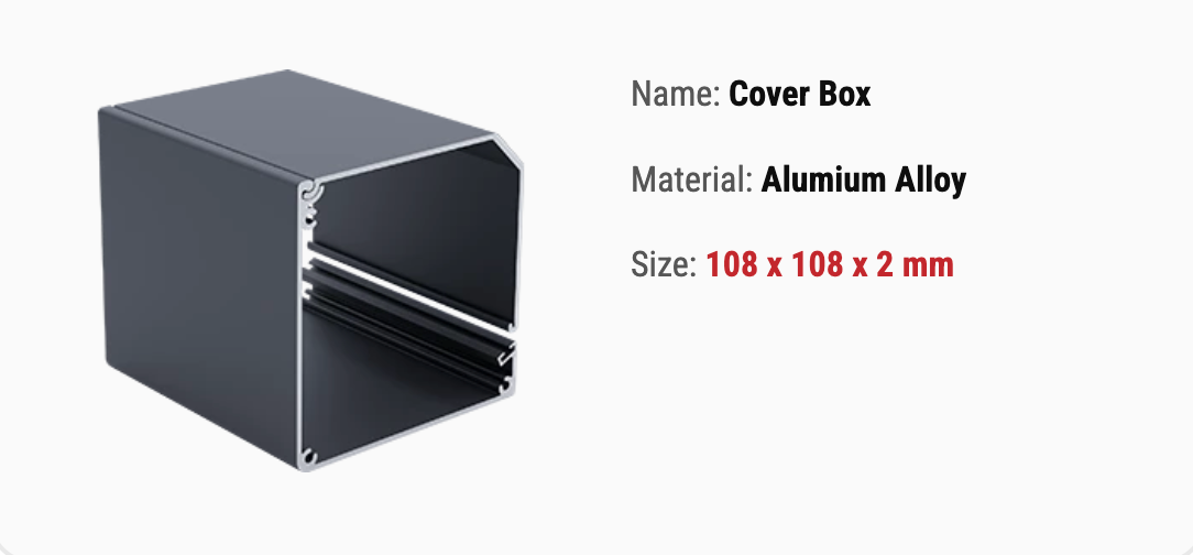 Cover Box for zip screen blinds