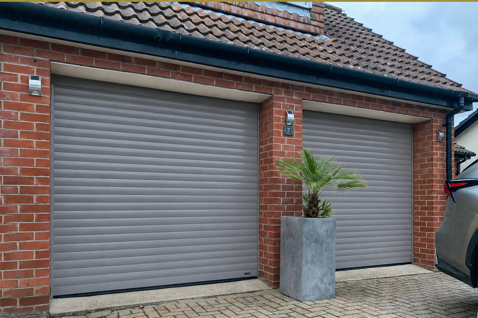 Roller shutter door installed for a warehouse opening