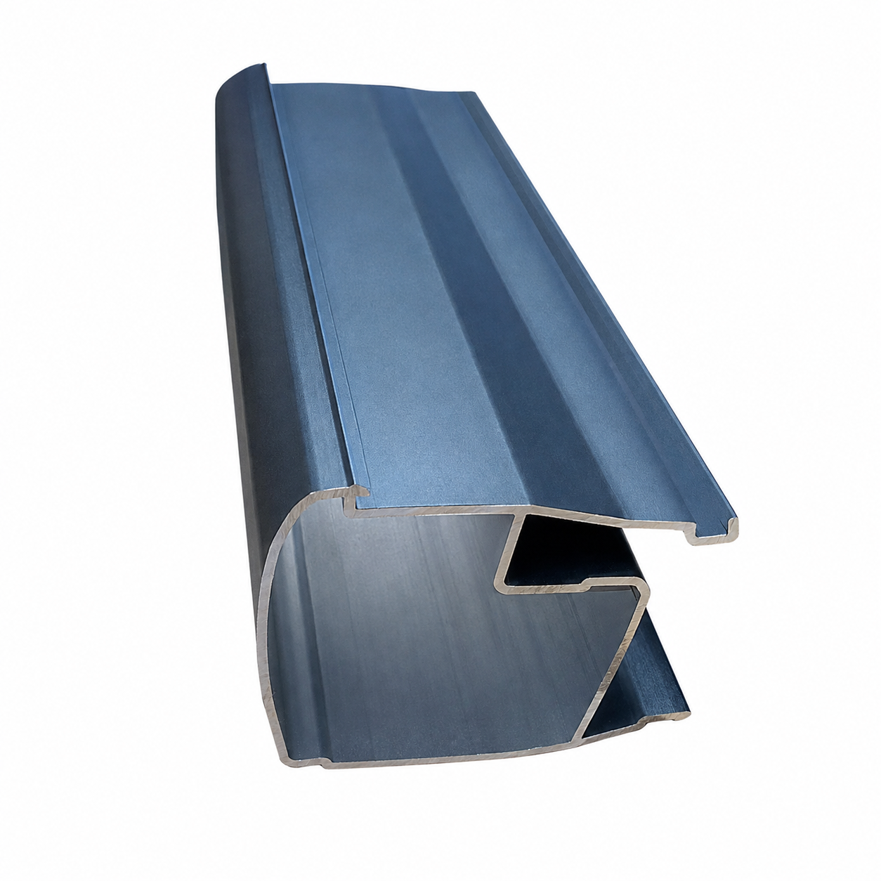 Edge frame profile for aluminum rain canopy