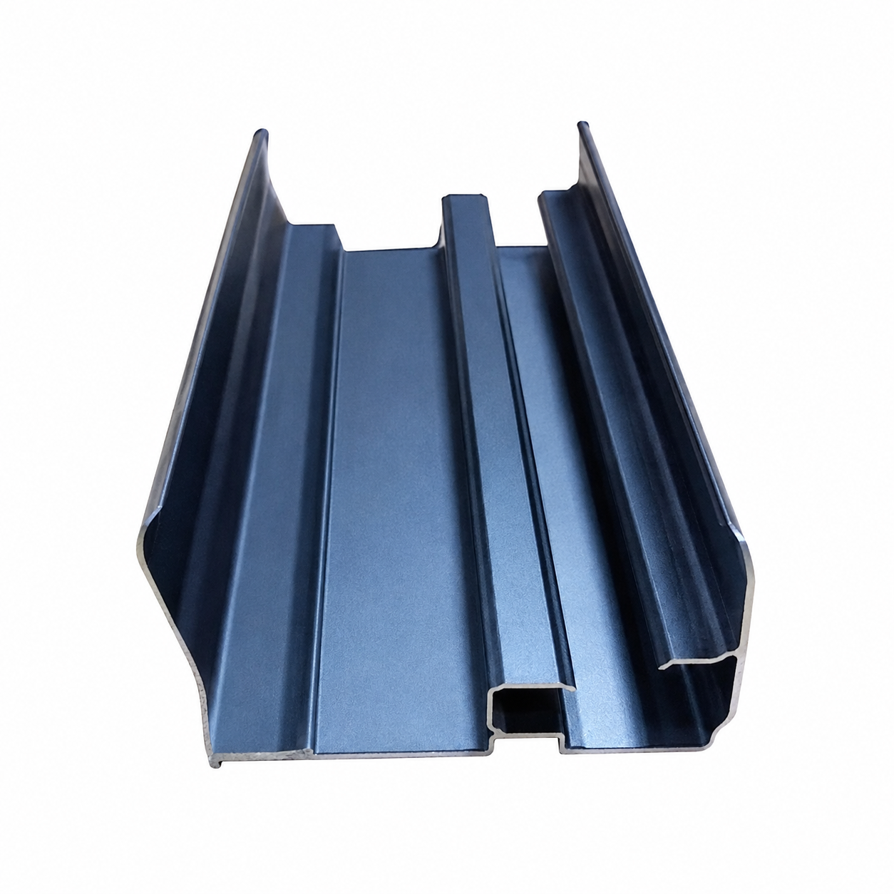 Rear frame profile for aluminum rain canopy