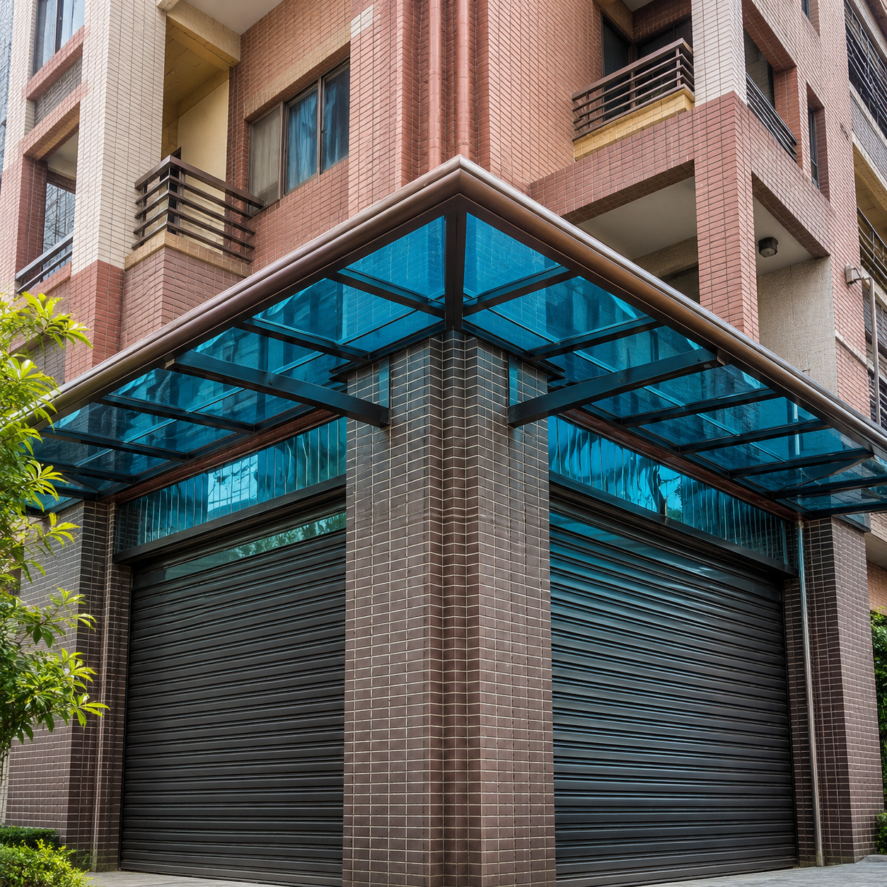 Post Type aluminum polycarbonate patio canopy