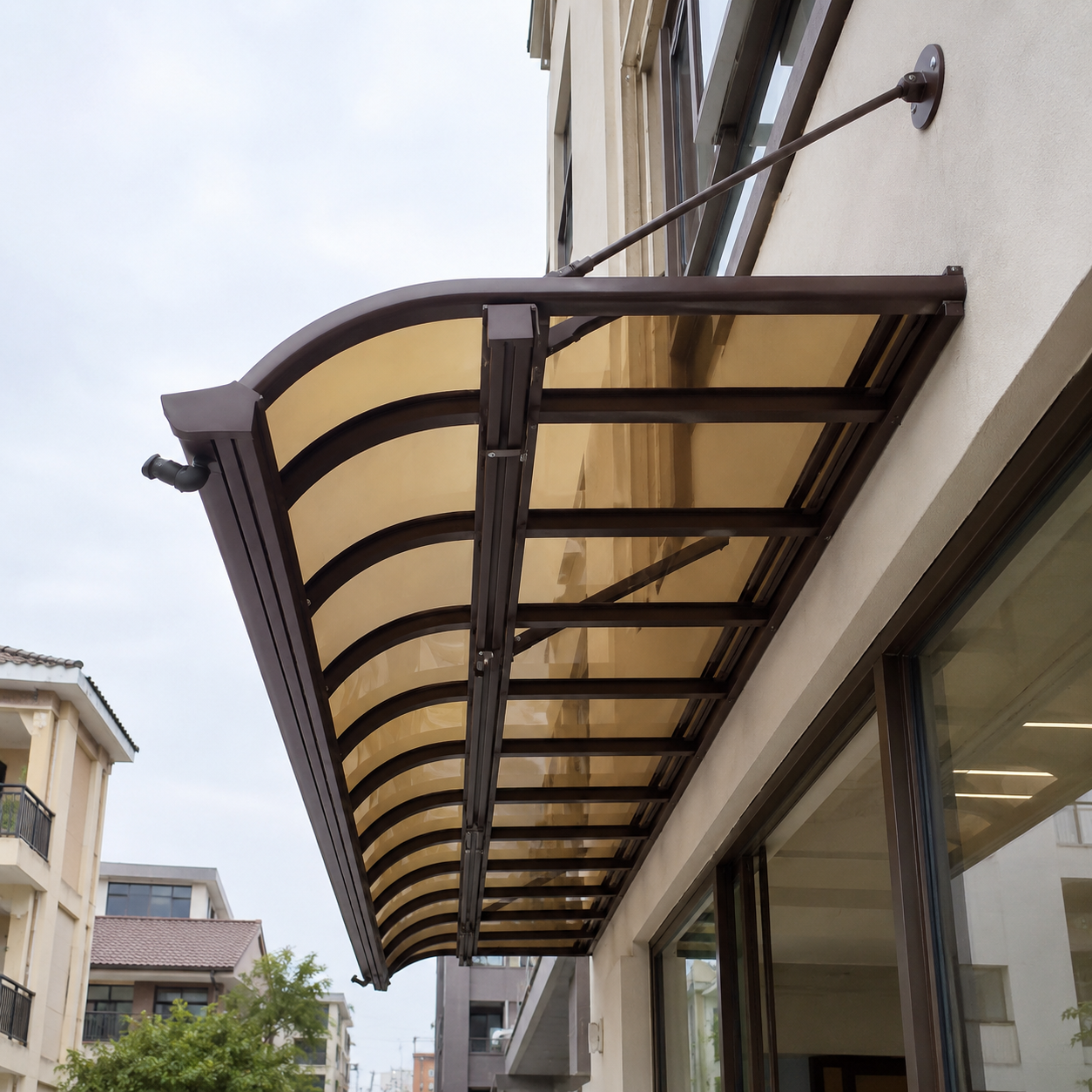 Top-Beam Type aluminum polycarbonate patio canopy