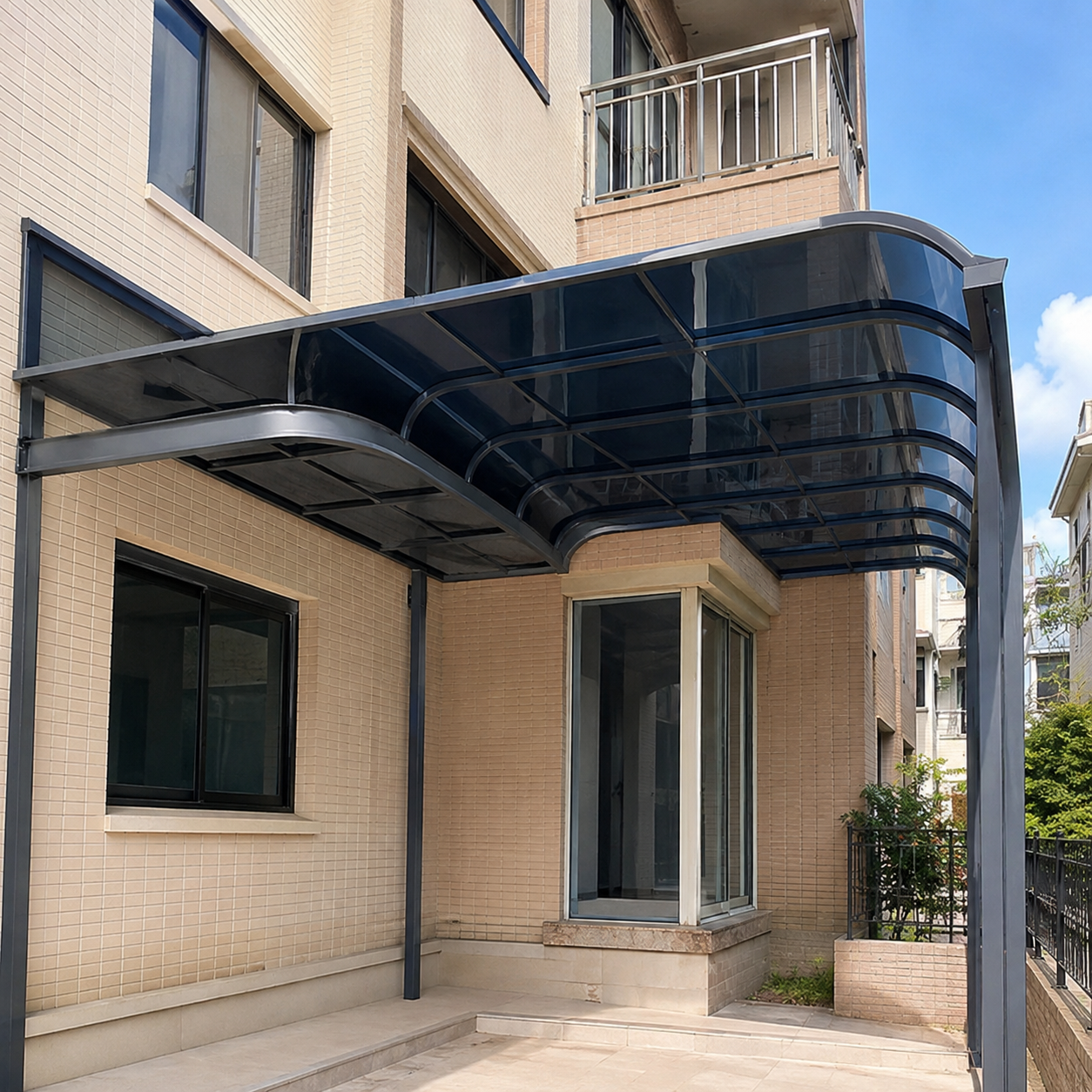 Single-Side Canopy aluminum polycarbonate patio canopy