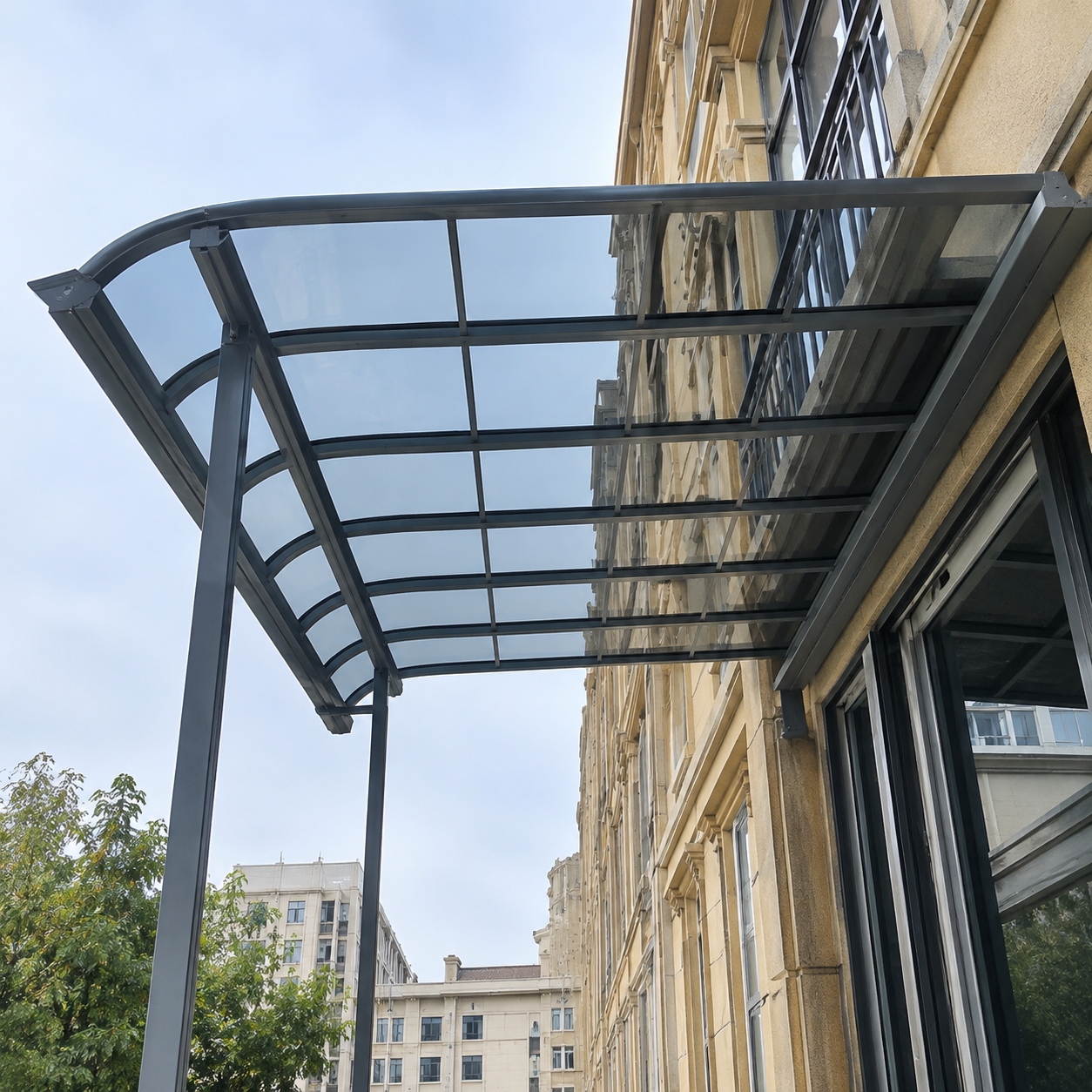 Combined Wraparound Type aluminum polycarbonate patio canopy